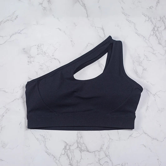 One strap sports bra
