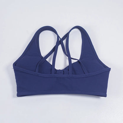 Cross Back Detachable Sports Bra