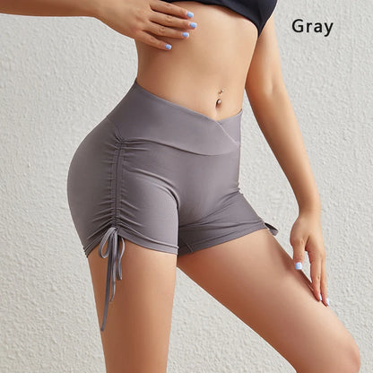 Tight Fit Shorts with Drawstrings