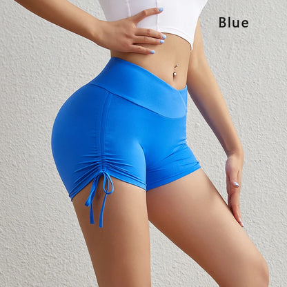 Tight Fit Shorts with Drawstrings