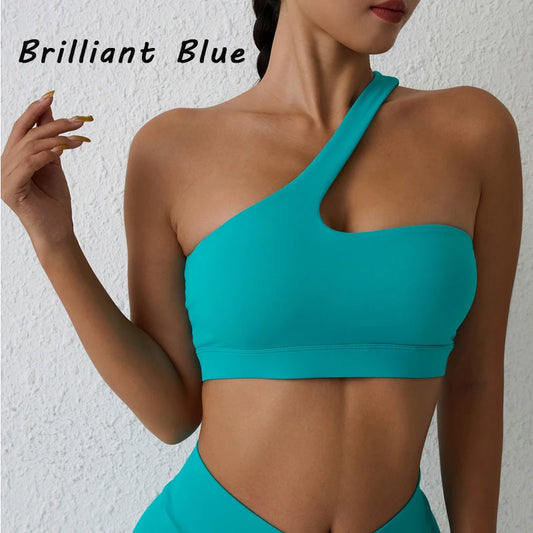 Sexy one shoulder sports Bra