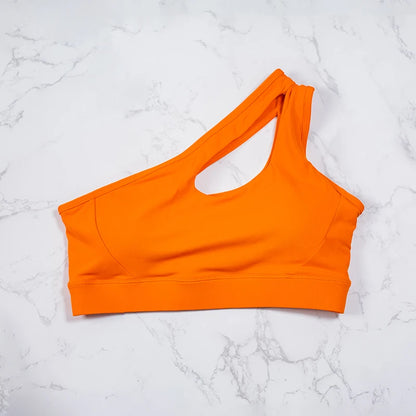 One strap sports bra