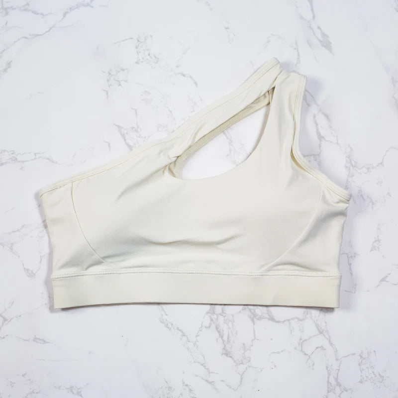 One strap sports bra