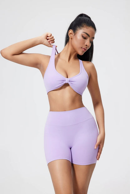 Cross Back Detachable Sports Bra