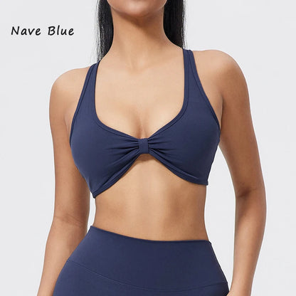 Cross Back Detachable Sports Bra