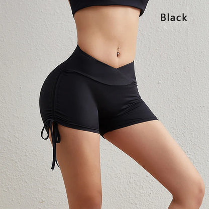 Tight Fit Shorts with Drawstrings