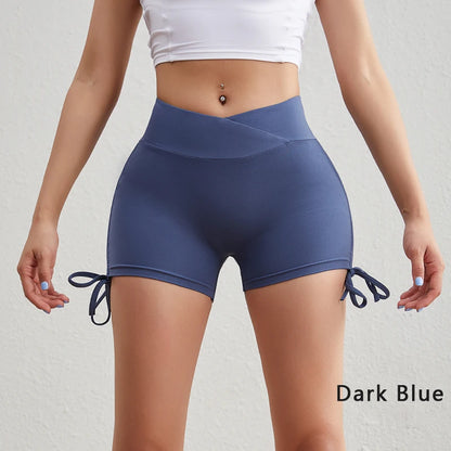 Tight Fit Shorts with Drawstrings