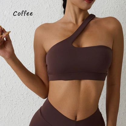 Sexy one shoulder sports Bra