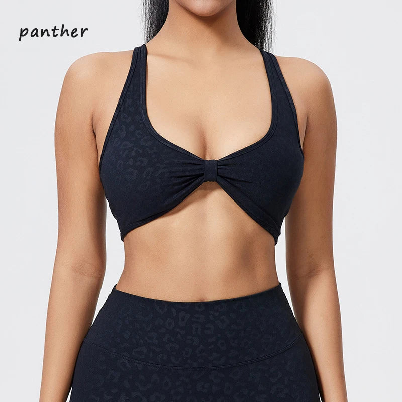 Cross Back Detachable Sports Bra
